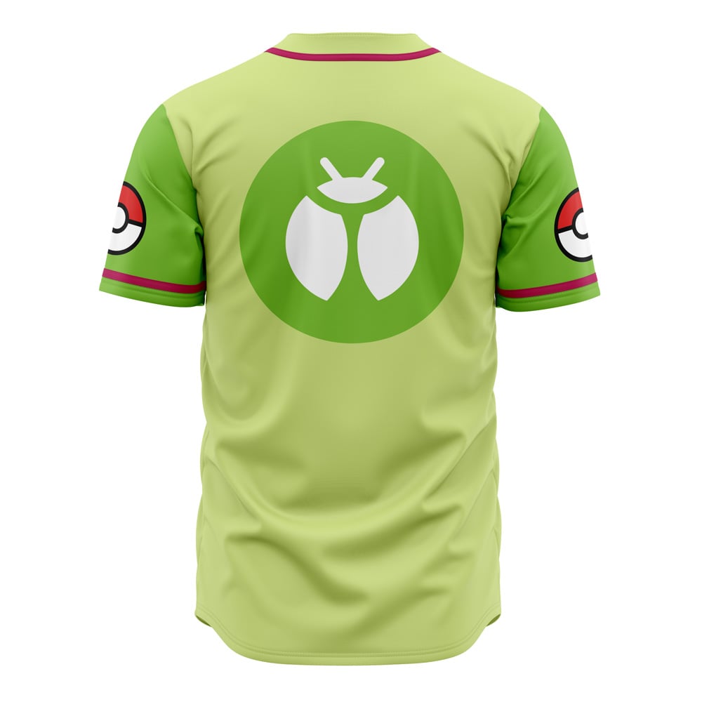 Stylish Lime Green Bug Bites Baseball Jersey – Catch 'Em All Design, Unisex S-Xxl