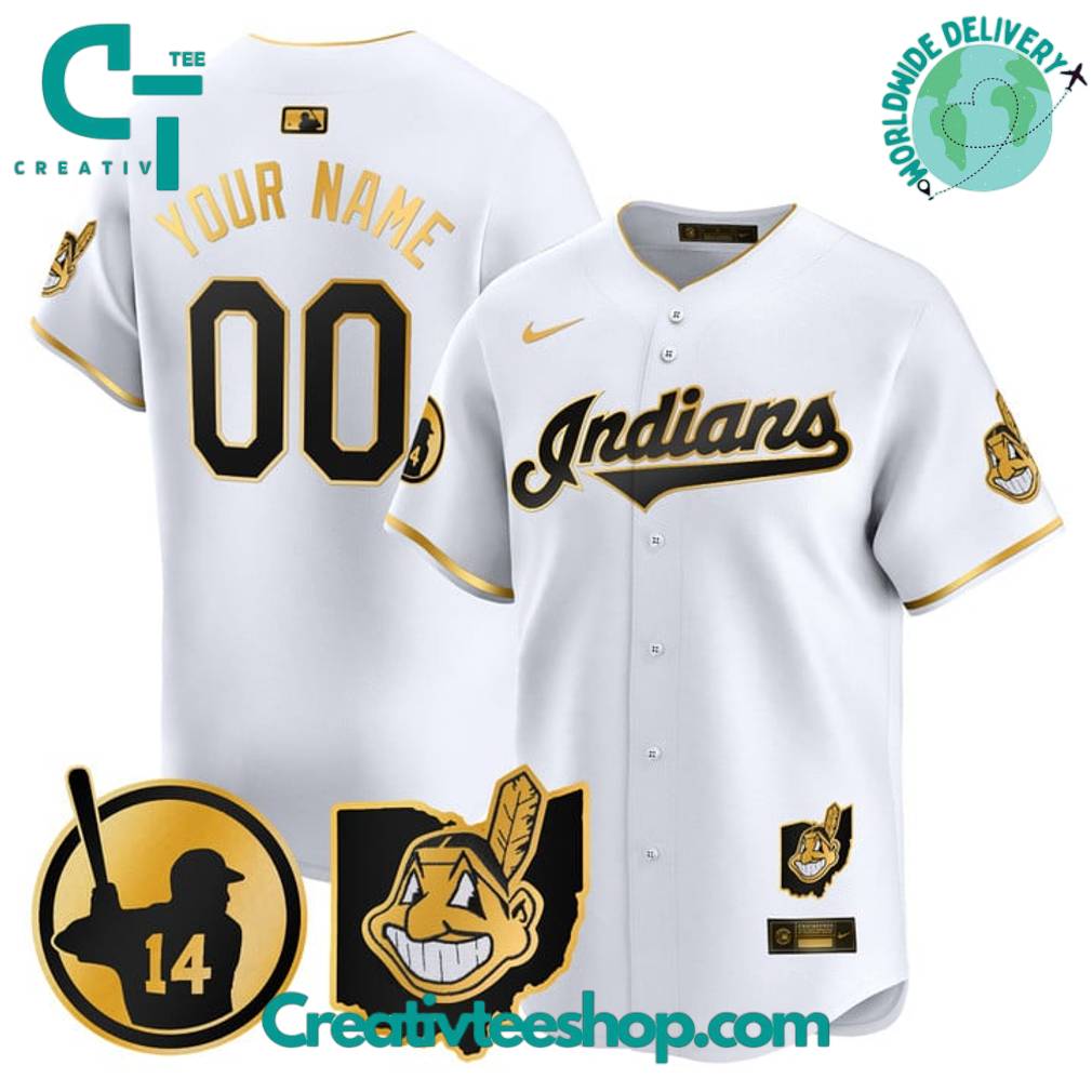 Cleveland Indians Larry Doby Special Baseball Jersey