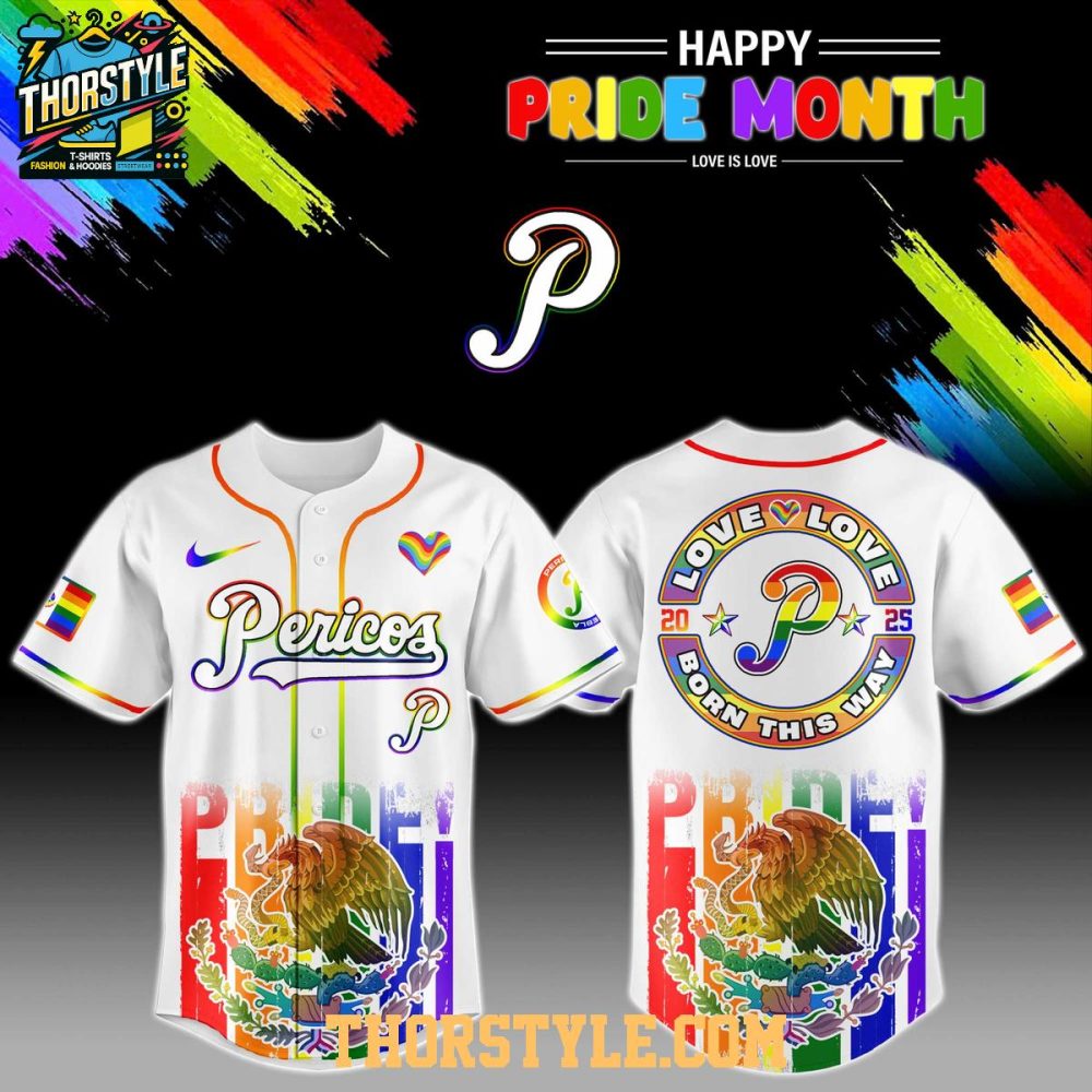Pericos De Puebla 2025 Happy Pride Month Baseball Jersey