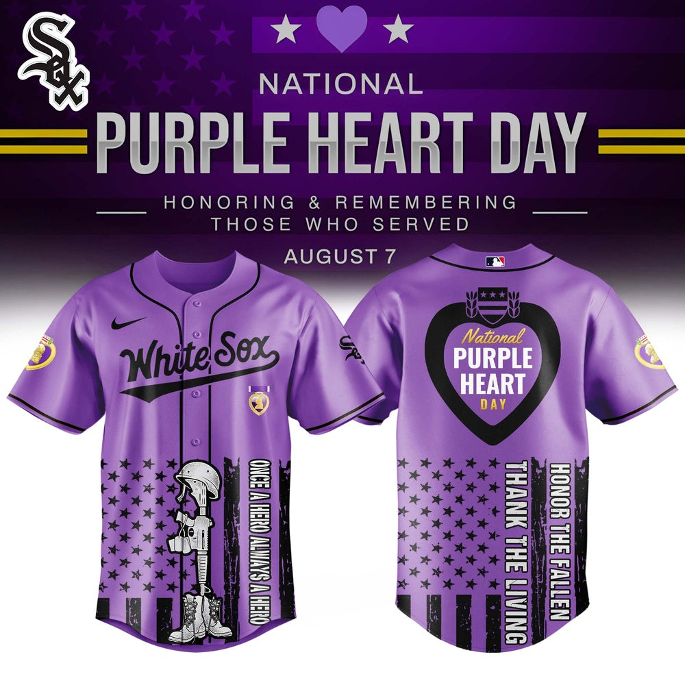 Limited Edition Purple Heart Day Jersey – Honor &amp; Remember With Style!