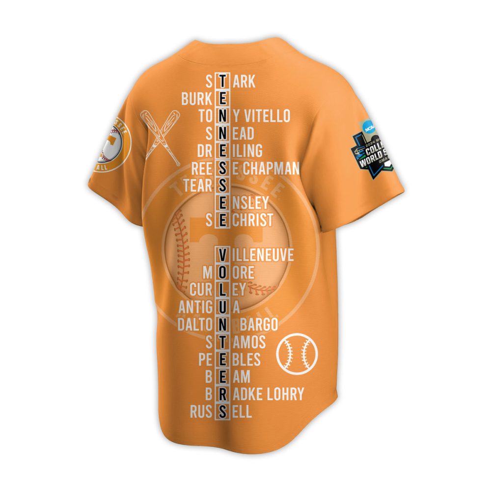 Tennessee 2024 College World Series Champions Jersey - Limited Edition Fan Gear