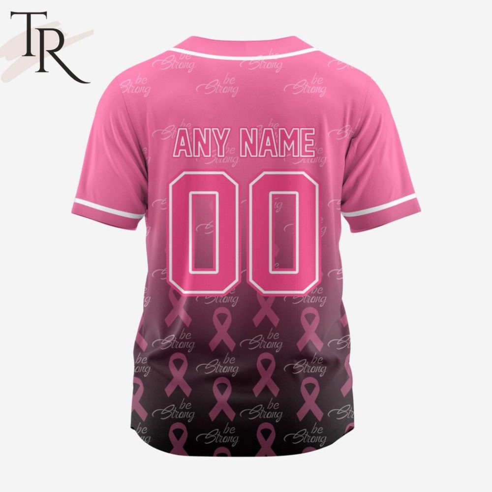 Support &amp; Style: Pink Ribbon Breast Cancer Awareness Jersey – Be Strong Edition