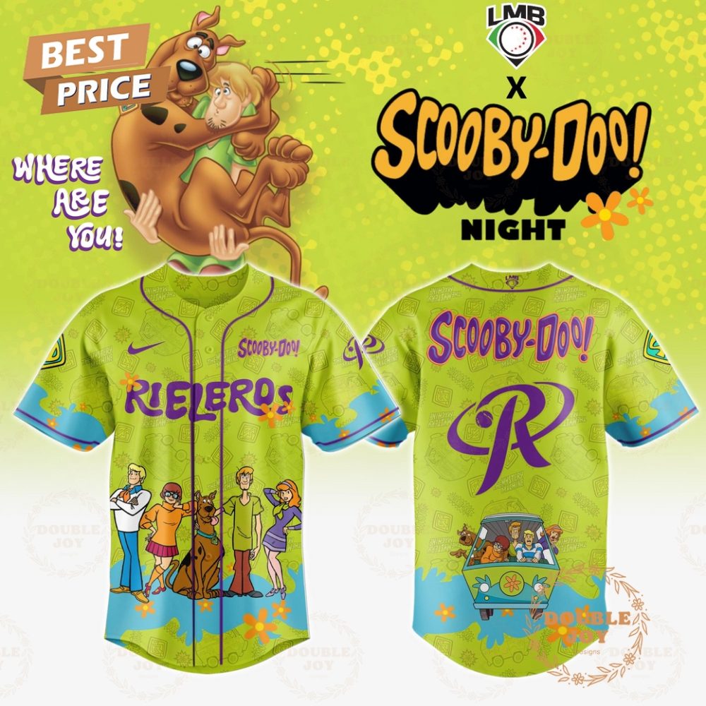 Rieleros De Aguascalientes Where Are You! Scooby-Doo! Night 2025 Limited Edition Baseball Jersey
